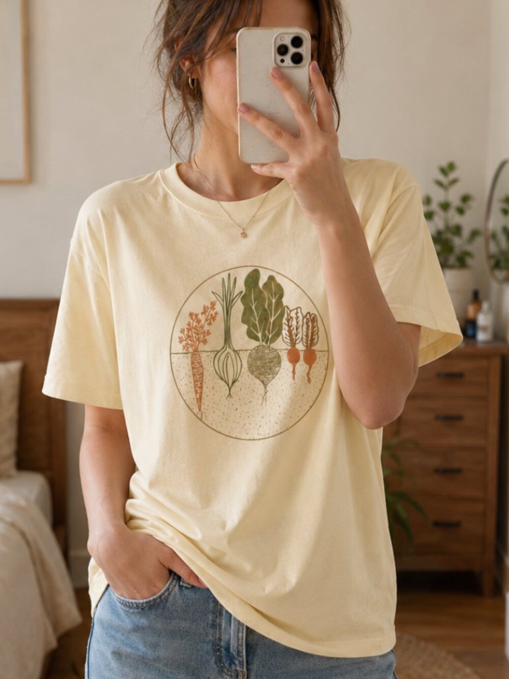 Garden Veggie T-Shirt 🌱🥕 | Screen Printed Garden Tee | Gardening Gift